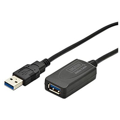 Digitus Aktivní USB 3.2 Gen 1 prodlužovací kabel – 5 m – USB-A konektor na zdířce – Repeater USB kabel s Plug & Play – až 5 Gbit/s – napájení přes USB – černý Digitus Aktivní USB 3.2 Gen 1 prodlužovací kabel – 5 m – USB-A konektor na zdířce – Repeater USB kabel s Plug & Play – až 5 Gbit/s – napájení přes USB – černý