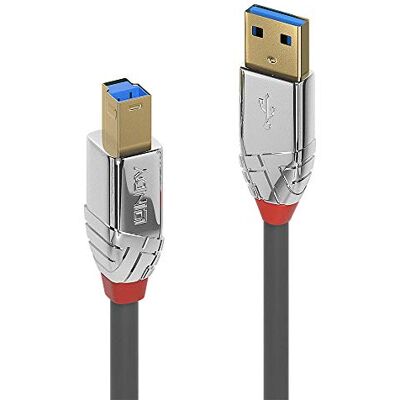 LINDY 36662 2m USB 3.0 typ A na B kabel, Cromo Line LINDY 36662 2m USB 3.0 typ A na B kabel, Cromo Line