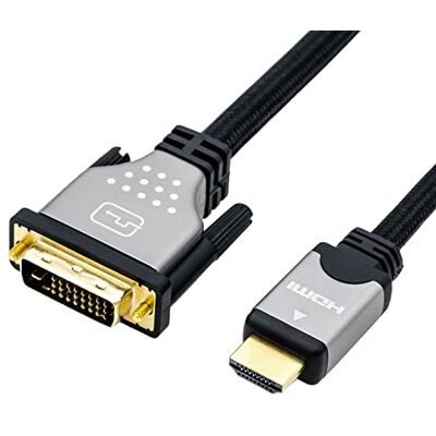 ROLINE Kabel monitoru DVI HDMI, ST-ST, duální link, černý/stříbrný, 3 m ROLINE Kabel monitoru DVI HDMI, ST-ST, duální link, černý/stříbrný, 3 m