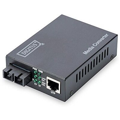 Digitus Převodník médií Singlemode Fast Ethernet RJ45 / SC 1310nm vlnová délka až 20 km černá Digitus Převodník médií Singlemode Fast Ethernet RJ45 / SC 1310nm vlnová délka až 20 km černá