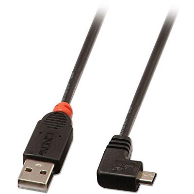 LINDY 31977 USB 2.0 kabel typ A / Micro-B 90° zahnutý 2 m LINDY 31977 USB 2.0 kabel typ A / Micro-B 90° zahnutý 2 m