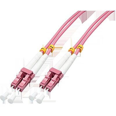 LINDY 46341 LWL-Duplexkabel LC/LC OM4 2m, rosa, 2 m LINDY 46341 LWL-Duplexkabel LC/LC OM4 2m, rosa, 2 m