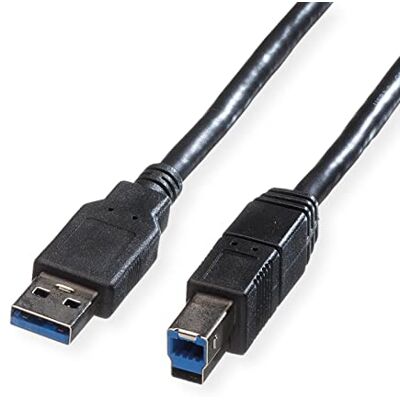 ROLINE USB 3. 2 Gen 1 kabel, typ A-B, černý, 0,8 m ROLINE USB 3. 2 Gen 1 kabel, typ A-B, černý, 0,8 m