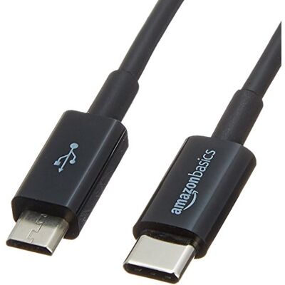 Amazon Basics AmazonBasics propojovací kabel, USB typu C a Micro USB typu B, USB 2.0, 0,9 m, černý Amazon Basics AmazonBasics propojovací kabel, USB typu C a Micro USB typu B, USB 2.0, 0,9 m, černý