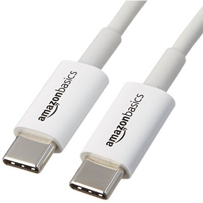 Amazon Basics Rychlonabíjecí kabel USB-C na USB-C, rychlost 480 Mbit/s, certifikace USB-IF, pro rychlé nabíjení Apple iPhone 16/15, iPad, MacBook, Samsung Galaxy, tablety, laptopy, 1,8 m, bílý Amazon Basics Rychlonabíjecí kabel USB-C na USB-C, rychlost 480 Mbit/s, certifikace USB-IF, pro rychlé nabíjení Apple iPhone 16/15, iPad, MacBook, Samsung Galaxy, tablety, laptopy, 1,8 m, bílý