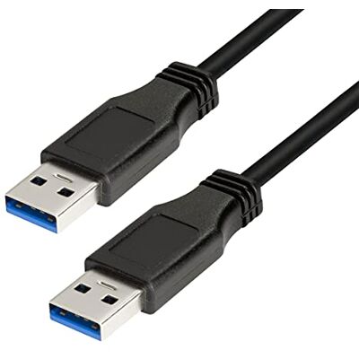 LogiLink CU0039 – USB 3.0 připojovací kabel (USB-A konektor k USB-A konektoru) s přenosovou rychlostí až 5 Gbit/s, barva: černá, délka: 2m LogiLink CU0039 – USB 3.0 připojovací kabel (USB-A konektor k USB-A konektoru) s přenosovou rychlostí až 5 Gbit/s, barva: černá, délka: 2m