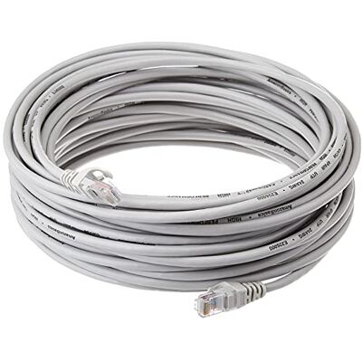 Amazon Basics RJ45 Cat-5e Network Ethernet Cable 50 stop (15,2 metrů), šedý Amazon Basics RJ45 Cat-5e Network Ethernet Cable 50 stop (15,2 metrů), šedý
