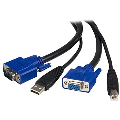 StarTech.com Univerzální USB VGA KVM kabel (3m, 2 v 1) StarTech.com Univerzální USB VGA KVM kabel (3m, 2 v 1)