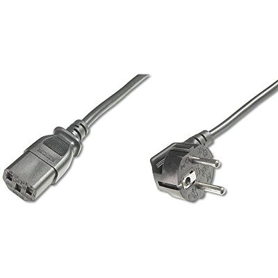 Digitus Síťový připojovací kabel 5,0 m CEE 7/7 (Typ-F) 90° na C13 zástrčka / zdířka H05VV-F3G 1. 0 mm² Digitus Síťový připojovací kabel 5,0 m CEE 7/7 (Typ-F) 90° na C13 zástrčka / zdířka H05VV-F3G 1. 0 mm²