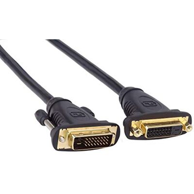 PremiumCord DVI prodlužovací kabel 3 m, Dual-Link, DVI-D (24 + 1) zdířka na zástrčku, digitální, Full HD 1080p 60 Hz, barva černá, kpdvimf3, 3 m PremiumCord DVI prodlužovací kabel 3 m, Dual-Link, DVI-D (24 + 1) zdířka na zástrčku, digitální, Full HD 1080p 60 Hz, barva černá, kpdvimf3, 3 m