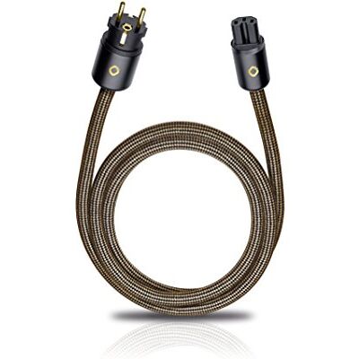 OEHLBACH XXL Powercord High End napájecí kabel HPOCC síťový kabel s průřezem vnitřního vodiče 4 mm² a 2násobné stínění, testováno VDE konektor typu C15 (Schuko) na CEE7/7-5 m, sépiově hnědá OEHLBACH XXL Powercord High End napájecí kabel HPOCC síťový kabel s průřezem vnitřního vodiče 4 mm² a 2násobné stínění, testováno VDE konektor typu C15 (Schuko) na CEE7/7-5 m, sépiově hnědá