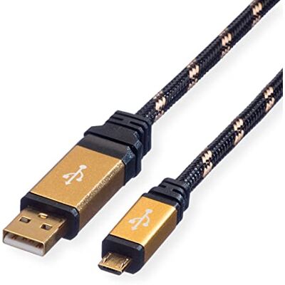 ROLINE GOLD USB 2.0 kabel, typ A ST Micro B ST, 0,8 m ROLINE GOLD USB 2.0 kabel, typ A ST Micro B ST, 0,8 m