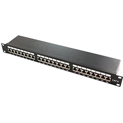 LogiLink Professional PrimeLine Cat.6 (250 MHz) patch panel rozdělovací pole, 19", STP (stíněný) 24 portů (RJ45) LogiLink Professional PrimeLine Cat.6 (250 MHz) patch panel rozdělovací pole, 19", STP (stíněný) 24 portů (RJ45)
