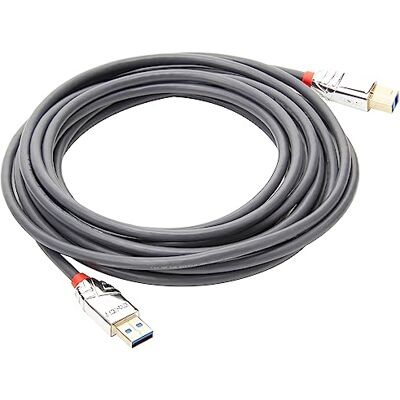 LINDY 36664 5 m USB 3. 2 typ A na kabel B, Cromo Line LINDY 36664 5 m USB 3. 2 typ A na kabel B, Cromo Line
