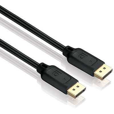 HDSupply DC010-020 DisplayPort spojovací kabel (DisplayPort konektor DisplayPort konektor), pozlacené kontakty, 2,00 m, černý HDSupply DC010-020 DisplayPort spojovací kabel (DisplayPort konektor DisplayPort konektor), pozlacené kontakty, 2,00 m, černý