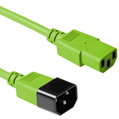 ACT C13 na C14 kabel pro studené spotřebiče prodloužení 1,2 m zelený -AK5113 ACT C13 na C14 kabel pro studené spotřebiče prodloužení 1,2 m zelený -AK5113