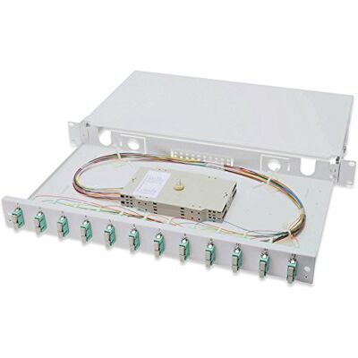 Digitus LWL Splice Box 12 spojek SC OM3 1HE 19-palcový Multimode Simplex S rozpojovací kazetou montáž do racku Digitus LWL Splice Box 12 spojek SC OM3 1HE 19-palcový Multimode Simplex S rozpojovací kazetou montáž do racku