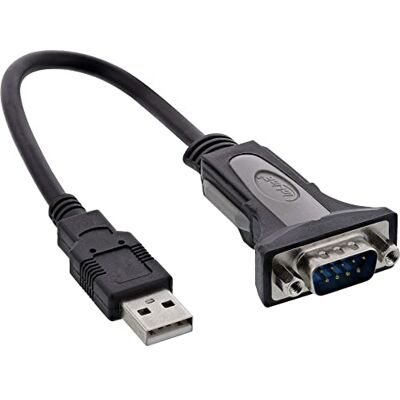 InLine 33306I USB 2. 0 k sériovému adaptérovému kabelu, USB A na 9 pol Sub D konektor, 0,25 m InLine 33306I USB 2. 0 k sériovému adaptérovému kabelu, USB A na 9 pol Sub D konektor, 0,25 m