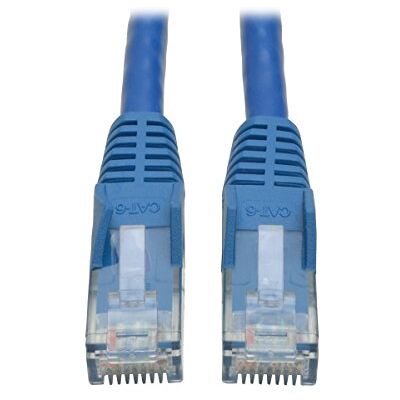 TRIPP LITE Eaton Cat6 Gigabit Snagless Molded UTP Patch Ethernet Cable, RJ45 Male-to-Male Cable, Blue, 6 stop / 1. 83 Meters (N201-006-BL) TRIPP LITE Eaton Cat6 Gigabit Snagless Molded UTP Patch Ethernet Cable, RJ45 Male-to-Male Cable, Blue, 6 stop / 1. 83 Meters (N201-006-BL)