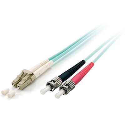 Equip LWL Patchkabel LC->ST 0.50m Multimode Duplex OM3 Turq Polybeutel Equip LWL Patchkabel LC->ST 0.50m Multimode Duplex OM3 Turq Polybeutel