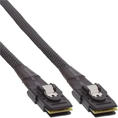InLine SAS připojovací kabel int. Mini 36pin SFF8087->Mini 36pin SFF8087 0,5 m InLine SAS připojovací kabel int. Mini 36pin SFF8087->Mini 36pin SFF8087 0,5 m