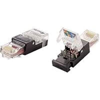 Equip Konektor RJ45 Cat6 2 ks nestíněný pracovní plastový sáček Equip Konektor RJ45 Cat6 2 ks nestíněný pracovní plastový sáček