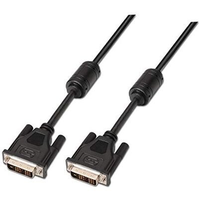 AISENS A117-0086 DVI-Kabel 18+1 mit Ferrit, 1,8 m, unterstützt Auflösungen von 1920 x 1200, Schwarz AISENS A117-0086 DVI-Kabel 18+1 mit Ferrit, 1,8 m, unterstützt Auflösungen von 1920 x 1200, Schwarz