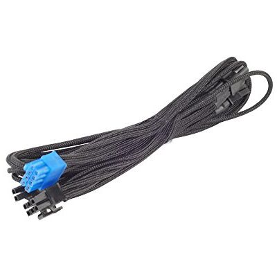 Silverstone SST-PP06B-2PCIE70 Netzteilkabel 70cm 2x PCI-E-8pin(6+2) gesleevt, schwatz Silverstone SST-PP06B-2PCIE70 Netzteilkabel 70cm 2x PCI-E-8pin(6+2) gesleevt, schwatz