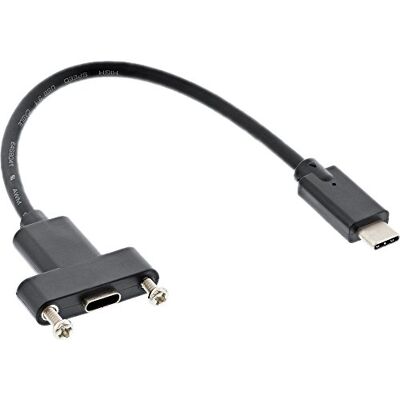 InLine 33441G USB 3. 1 adaptérový kabel, konektor C na vestavnou zdířku C, 0,2 m InLine 33441G USB 3. 1 adaptérový kabel, konektor C na vestavnou zdířku C, 0,2 m