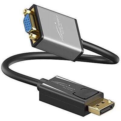KabelDirekt – DisplayPort na VGA adaptér – 0,15 m – až 1920 × 1200, PRO KabelDirekt – DisplayPort na VGA adaptér – 0,15 m – až 1920 × 1200, PRO