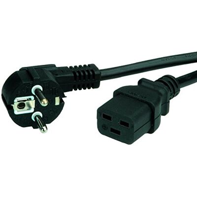 VALUE Síťový kabel ochranný kontakt IEC320-C19 16A, černý, 3 m VALUE Síťový kabel ochranný kontakt IEC320-C19 16A, černý, 3 m