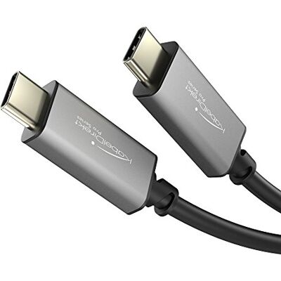KabelDirekt – USB-C kabel – 1 m (USB 3.2 Gen 2, přenos videa a dat, nabíjecí kabel pro napájení do PD 4 (60 W), integrovaný čip) KabelDirekt – USB-C kabel – 1 m (USB 3.2 Gen 2, přenos videa a dat, nabíjecí kabel pro napájení do PD 4 (60 W), integrovaný čip)