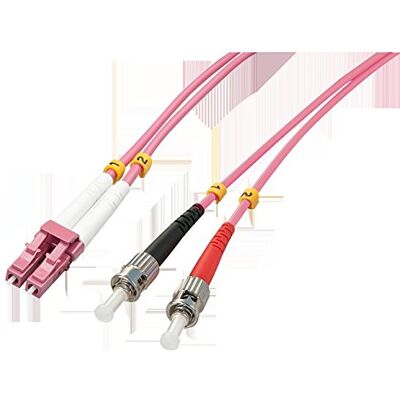 LINDY 46351 LWL-Duplexkabel LC/ST OM4 2m LINDY 46351 LWL-Duplexkabel LC/ST OM4 2m
