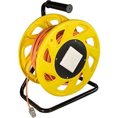LogiLink CQ3060S Netzwerk Kabeltrommel CAT6A, S/FTP, RJ45 Keystone Buchsen (500 MHz, 60m) orange LogiLink CQ3060S Netzwerk Kabeltrommel CAT6A, S/FTP, RJ45 Keystone Buchsen (500 MHz, 60m) orange