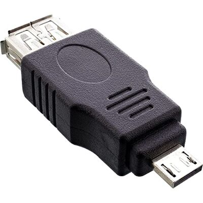InLine 31600 Micro-USB adaptér, konektor Micro-A na USB A zdířku, 1 x Micro-USB adaptér InLine 31600 Micro-USB adaptér, konektor Micro-A na USB A zdířku, 1 x Micro-USB adaptér