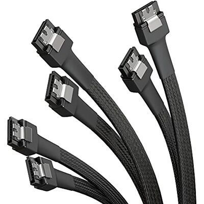 KabelDirekt – SATA-3 datový kabel 3dílná sada – 30 cm – rovný, 6 Gbit/s KabelDirekt – SATA-3 datový kabel 3dílná sada – 30 cm – rovný, 6 Gbit/s