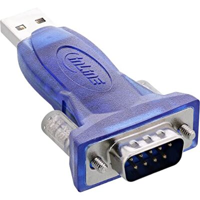 InLine 33304A USB zu Seriell Adapter, Stecker A an 9pol Sub D Stecker, mit USB Verlängerung 0,8m InLine 33304A USB zu Seriell Adapter, Stecker A an 9pol Sub D Stecker, mit USB Verlängerung 0,8m