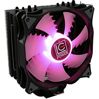 LC-POWER LC-CC-120-RGB CPU chladič s ventilátorem 120mm RGB PWM Věžový chladič pro Intel & AMD 4 tepelné pipes tiché PC chlazení 800–1800 ot/min 120mm Airflow Gaming & Office LC-POWER LC-CC-120-RGB CPU chladič s ventilátorem 120mm RGB PWM Věžový chladič pro Intel & AMD 4 tepelné pipes tiché PC chlazení 800–1800 ot/min 120mm Airflow Gaming & Office