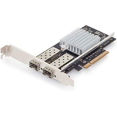 Digitus Síťová karta SFP+ PCIe – 10 Gigabit Ethernet – 2portový adaptér PCI-Express – čipová sada Intel – 9K Jumbo Frames – VLAN – 10 Gbit/s – slotová clona s nízkým profilem – pro servery a Homelab Digitus Síťová karta SFP+ PCIe – 10 Gigabit Ethernet – 2portový adaptér PCI-Express – čipová sada Intel – 9K Jumbo Frames – VLAN – 10 Gbit/s – slotová clona s nízkým profilem – pro servery a Homelab