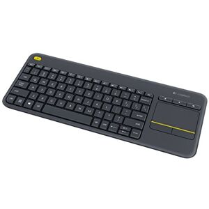 Logitech K400 Plus bezdrátová dotyková TV klávesnice s integrovaným touchpadem, skandinávské rozložení QWERTY – černá Logitech K400 Plus bezdrátová dotyková TV klávesnice s integrovaným touchpadem, skandinávské rozložení QWERTY – černá