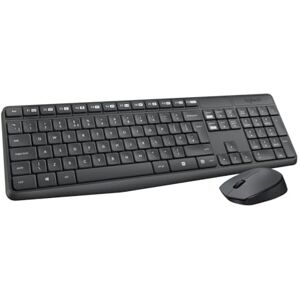 Logitech Bezdrátová klávesnice a myš MK235, 2,4 GHz připojení prostřednictvím přijímače USB Unifying Nano, dosah 10m, 15 tlačítek FN, výdrž baterie 3 roky, PC / laptop, německé rozložení QWERTZ šedá Logitech Bezdrátová klávesnice a myš MK235, 2,4 GHz připojení prostřednictvím přijímače USB Unifying Nano, dosah 10m, 15 tlačítek FN, výdrž baterie 3 roky, PC / laptop, německé rozložení QWERTZ šedá