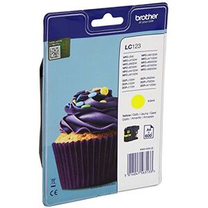 Brother LC-123YBP LC-123 inkoustová patrona standardní kapacita 600 stran blister, žlutá Brother LC-123YBP LC-123 inkoustová patrona standardní kapacita 600 stran blister, žlutá