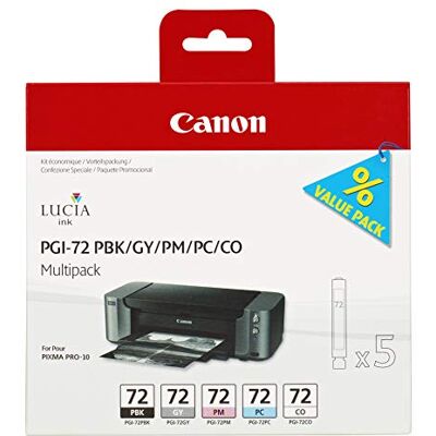 Canon PGI 72 5 originální inkoustová kazeta Multipack PBK/GY/PM/PC/CO pro tiskárnu Pixma PRO10 PRO10S Canon PGI 72 5 originální inkoustová kazeta Multipack PBK/GY/PM/PC/CO pro tiskárnu Pixma PRO10 PRO10S
