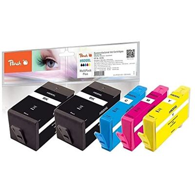 Peach H920 Spar Pack Plus Druckerpatronen XL (2xBK, C, M, Y) ersetzt HP No. 920XL, C2N92AE für z.B. HP OfficeJet 6500 A, HP OfficeJet 6500 A Plus, HP OfficeJet 6000, HP OfficeJet 6000 Wireless Peach H920 Spar Pack Plus Druckerpatronen XL (2xBK, C, M, Y) ersetzt HP No. 920XL, C2N92AE für z.B. HP OfficeJet 6500 A, HP OfficeJet 6500 A Plus, HP OfficeJet 6000, HP OfficeJet 6000 Wireless