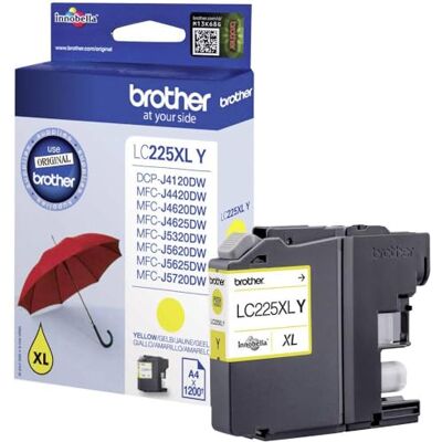 Brother Originální inkoustová kazeta (žlutá) (pro DCP-J4120DW, MFC-J4420DW, MFC-J4620DW, MFC-J4625DW, MFC-J5320DW, MFC-J5620DW, MFC-J5625DW, MFC-J5720DW) LC225XLY Standard Brother Originální inkoustová kazeta (žlutá) (pro DCP-J4120DW, MFC-J4420DW, MFC-J4620DW, MFC-J4625DW, MFC-J5320DW, MFC-J5620DW, MFC-J5625DW, MFC-J5720DW) LC225XLY Standard