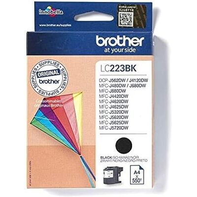 Brother Original inkoustová náplň LC-223BK černá (pro DCP-J4120DW, MFC-J4420DW, MFC-J4620DW, MFC-J4625DW, MFC-J5320DW, MFC-J5620DW, MFC-J5625DW, MFC-J5720DW), černá Brother Original inkoustová náplň LC-223BK černá (pro DCP-J4120DW, MFC-J4420DW, MFC-J4620DW, MFC-J4625DW, MFC-J5320DW, MFC-J5620DW, MFC-J5625DW, MFC-J5720DW), černá