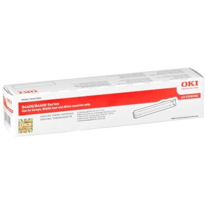 Oki 43502302 B4400, B4600 tonerová kazeta standardní kapacita 3 000 stran, černá Oki 43502302 B4400, B4600 tonerová kazeta standardní kapacita 3 000 stran, černá