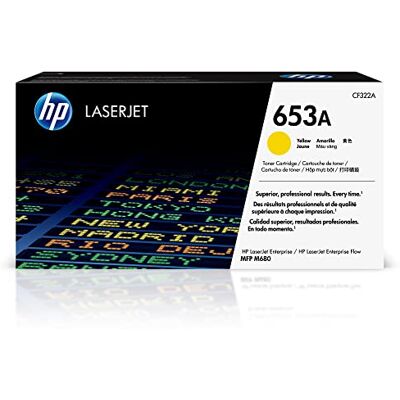 HP 653A žlutá originální tonerová kazeta LaserJet HP 653A žlutá originální tonerová kazeta LaserJet