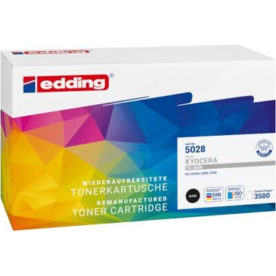 edding Tonerová kazeta EDD-5028 černá náhrada za Kyocera TK-580K Repasováno podle DIN 33870-2, černá, dosah 3500 stran edding Tonerová kazeta EDD-5028 černá náhrada za Kyocera TK-580K Repasováno podle DIN 33870-2, černá, dosah 3500 stran