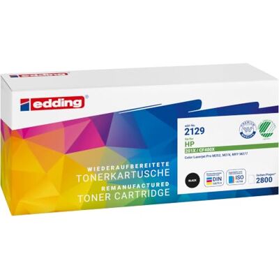 edding Tonerkartusche EDD-2129 Schwarz Ersatz für HP 201X Wiederaufbereitet nach DIN 33870-2, Schwarz, Reichweite 2800 Seiten edding Tonerkartusche EDD-2129 Schwarz Ersatz für HP 201X Wiederaufbereitet nach DIN 33870-2, Schwarz, Reichweite 2800 Seiten
